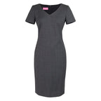 mid grey short sleeve corinthia dress