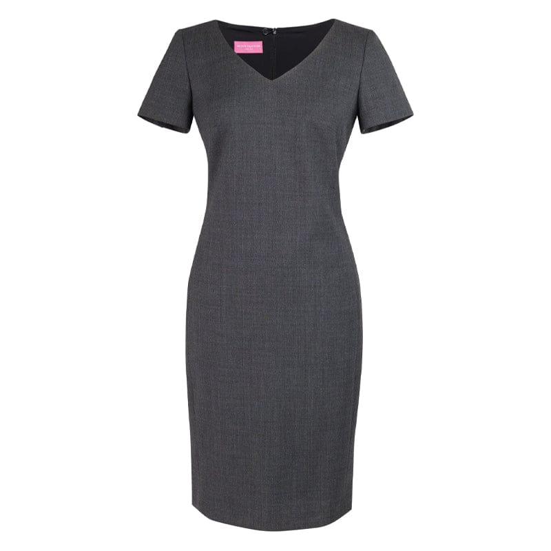 mid grey short sleeve corinthia dress