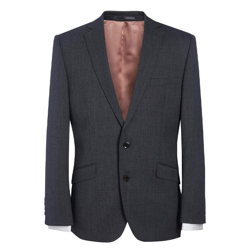 mid grey single breasted breathable jacket