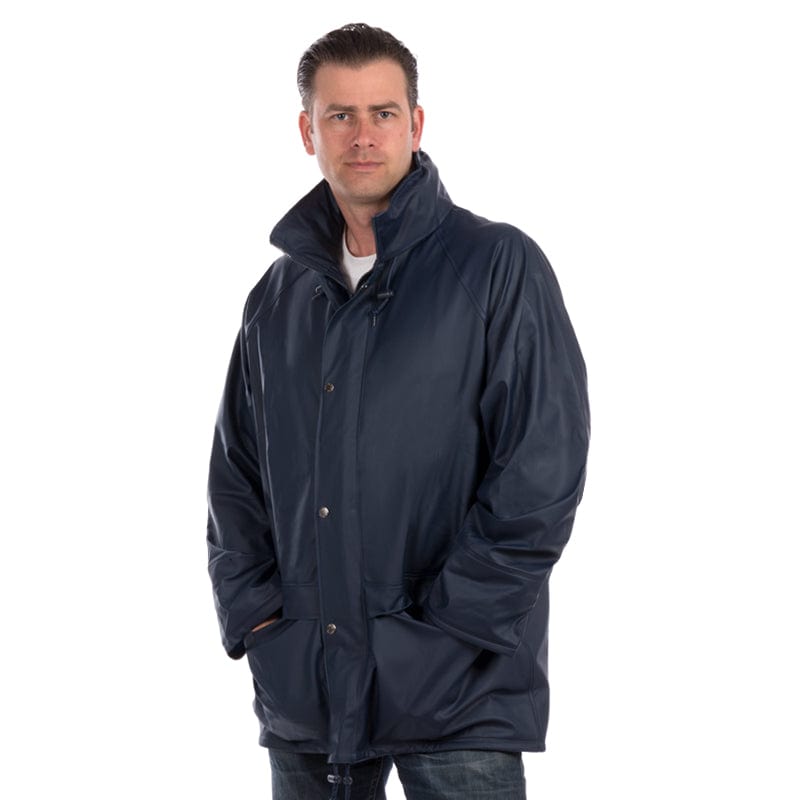 navy beeswift stormflap jacket