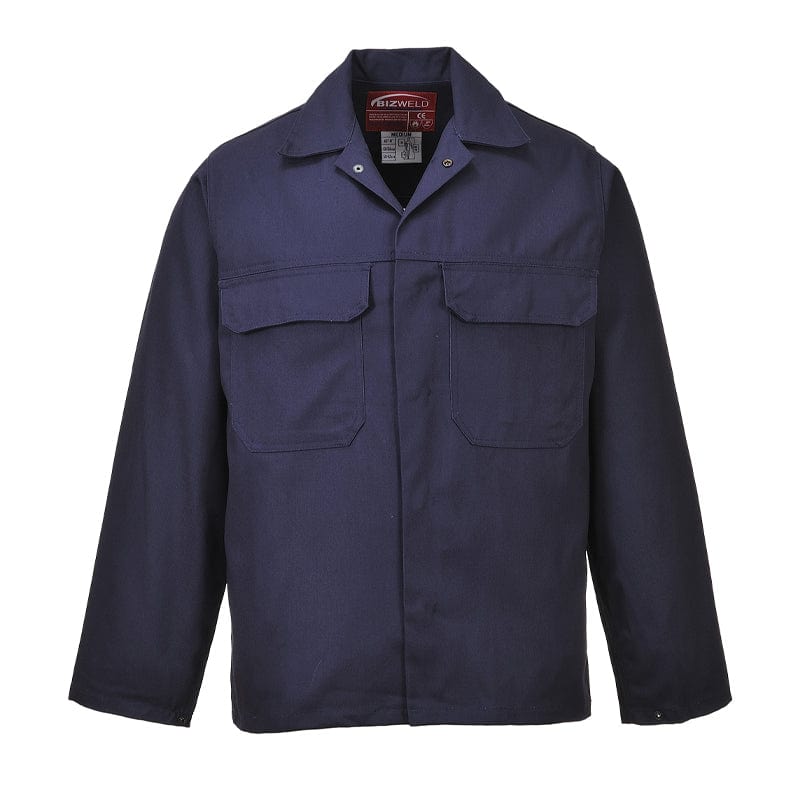 navy biz2 portwest flame resistant jacket