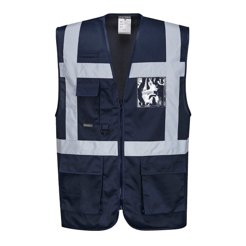 navy blue portwest safety vest