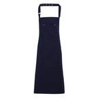 navy chino barber apron