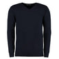 navy cotton acrylic v jumper