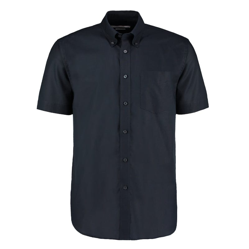 navy cotton rich oxford shirt
