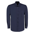 navy cotton rich poplin shirt
