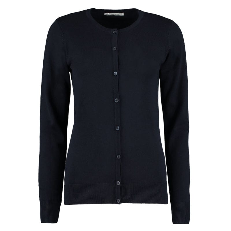navy crew neck cardigan k355