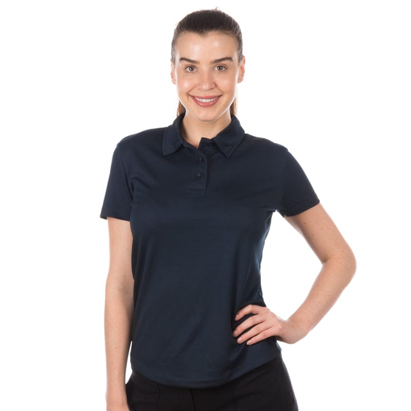 navy easy wicking fabric polo