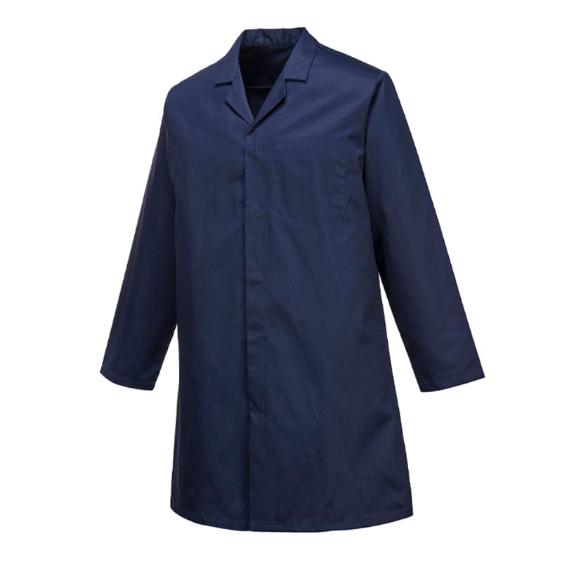 navy food industry coat