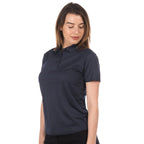 navy high hemmed polo