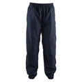 navy lined tracksuit bottoms tl047