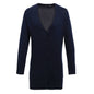 navy longline kitted cardigan pr698