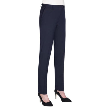 navy office work slim leg trouser