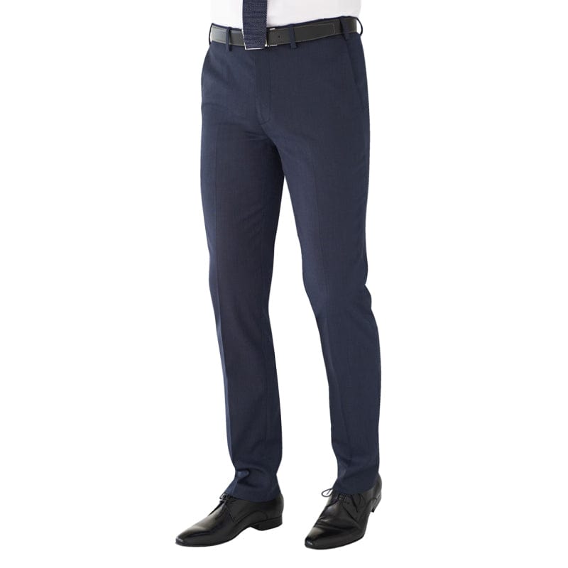 navy pindot modern trousers