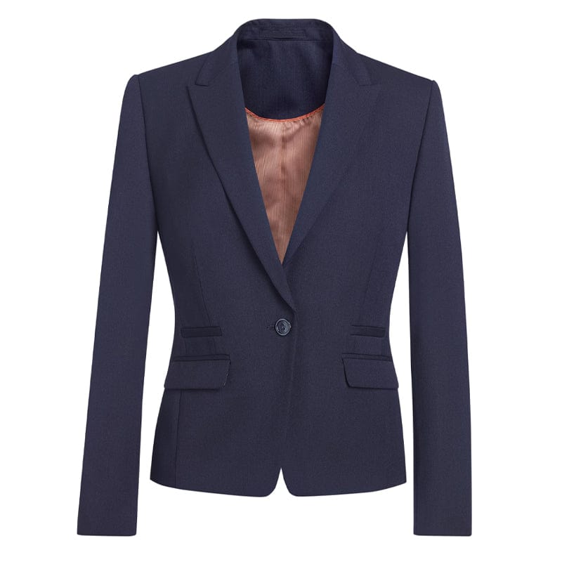 navy pindot slim jacket