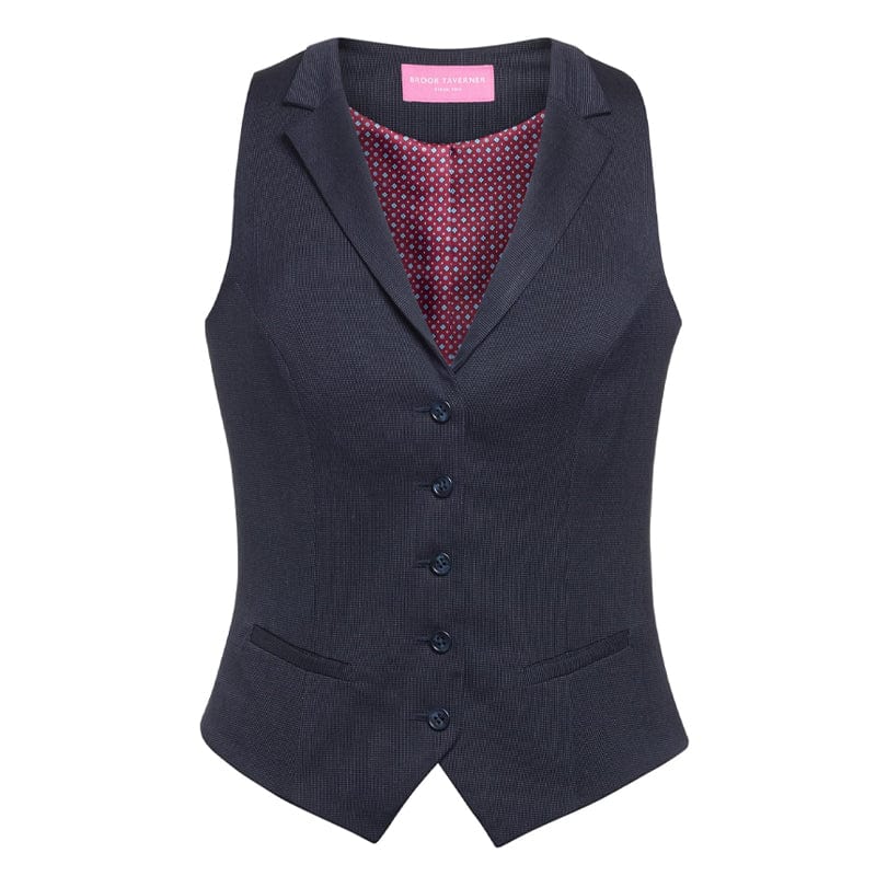 navy pindot stain resistant formal ladies garment