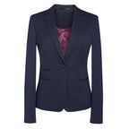 navy pindot womens slim jacket 2272