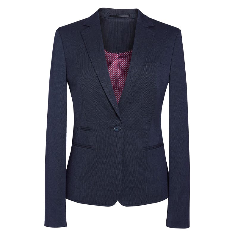 navy pindot womens slim jacket 2272