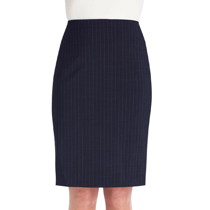 navy pinstripe