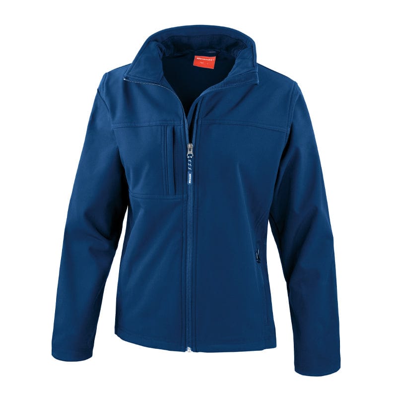 navy result ladies softshell jacket