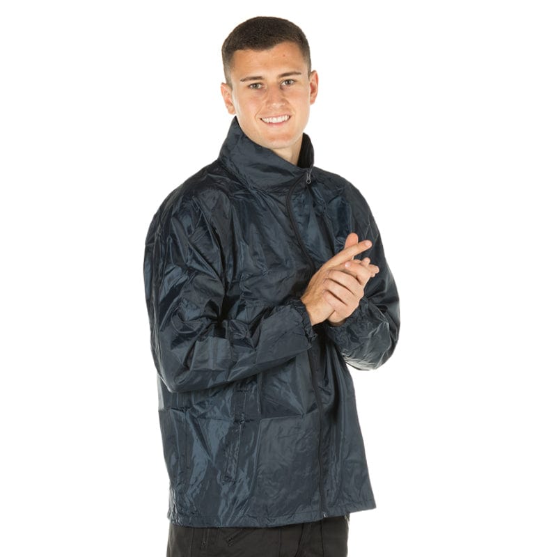 navy result windcheater jacket