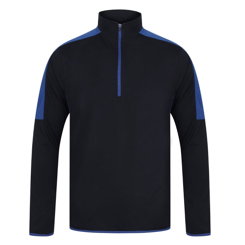 navy royal contrast panelling top