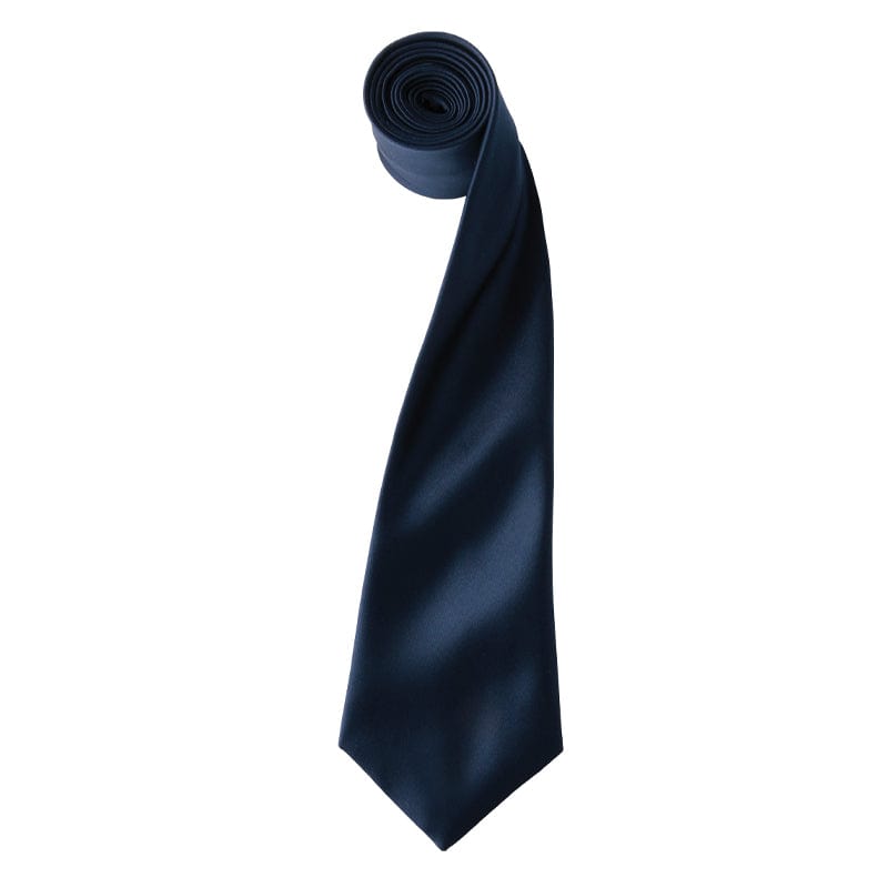 navy satin tie pr750