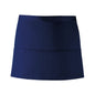 navy short style bar apron