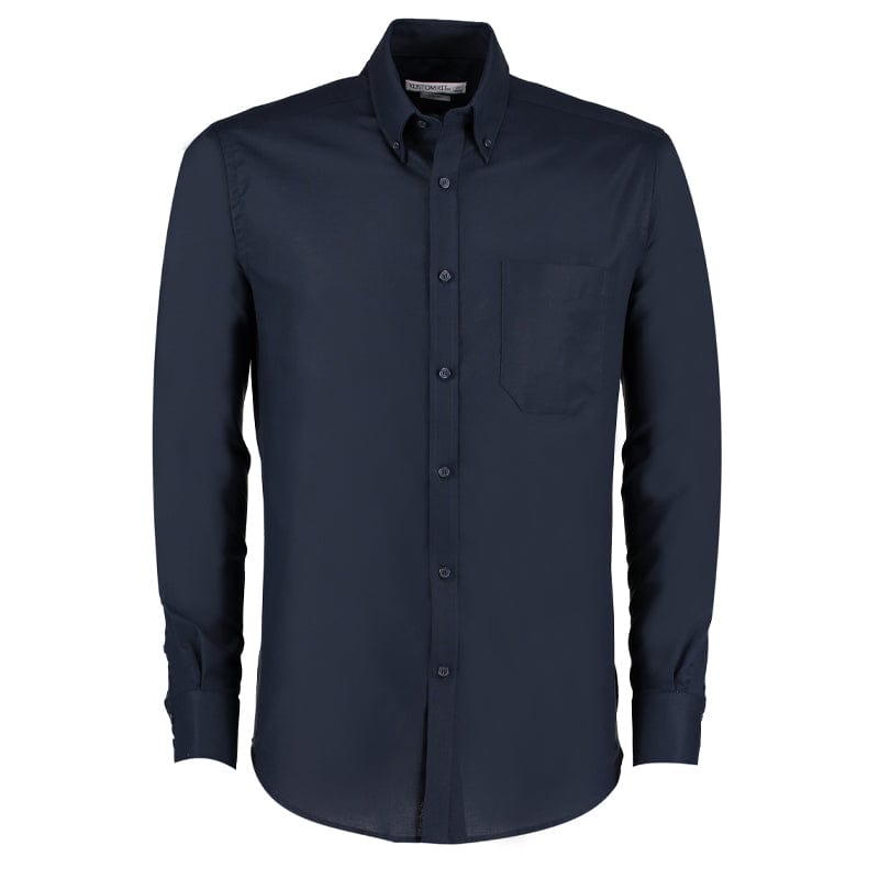 navy slim fit oxford shirt