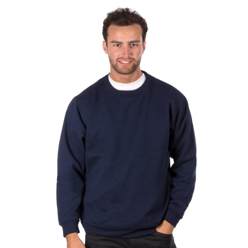 navy uneek branded workwear sweatshirt