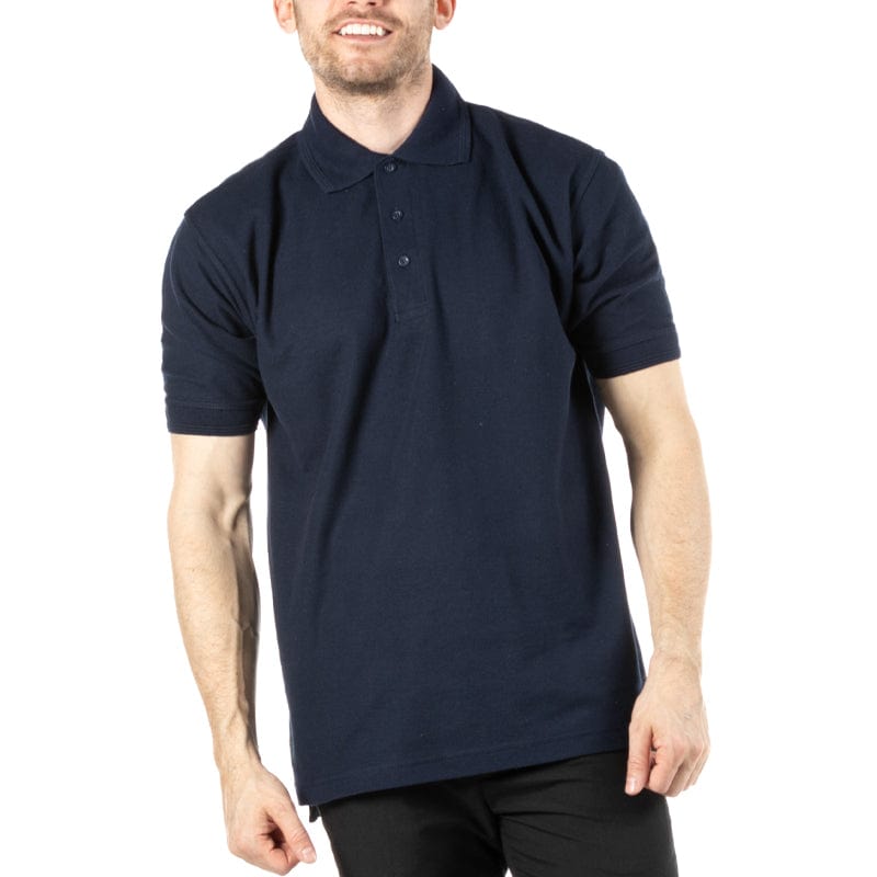 navy uneek premium uc102 polo
