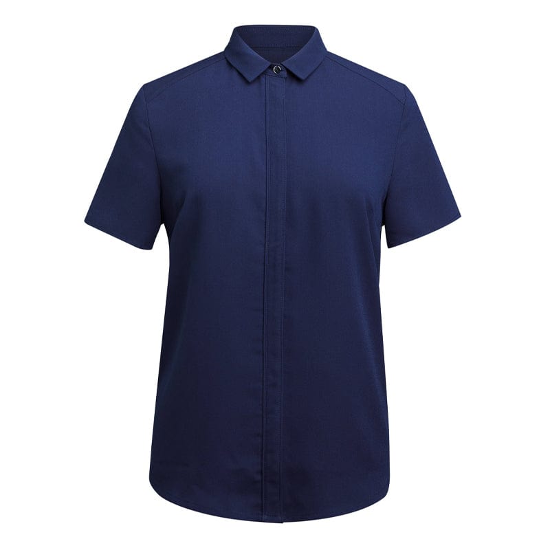 navy venezia short sleeve blouse 2299