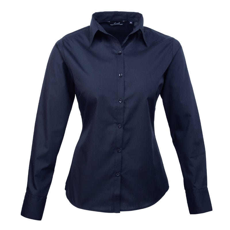 navy womens blouse