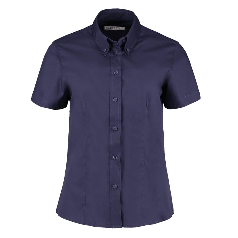navy womens corporate oxford blouse