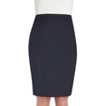 navy wyndham straight skirt