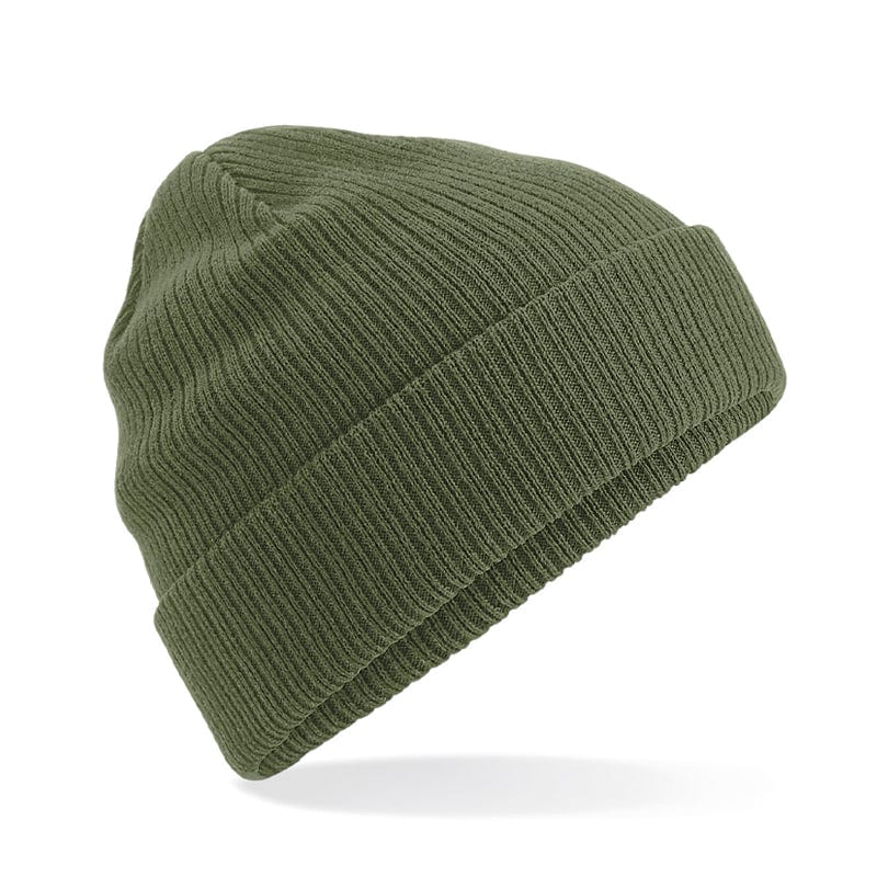 olive green lightweight design beanie