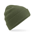 olive green lightweight design beanie