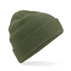 olive green lightweight design beanie