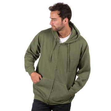 Uneek Mens Classic Full Zip Hooded Sweatshirt UC504