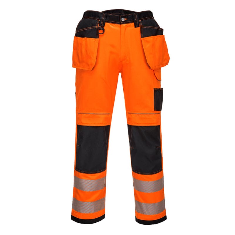 orange black high vis workwear