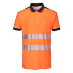 orange black pw3 polo