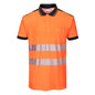 orange black pw3 polo