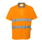 orange cotton hi vis polo