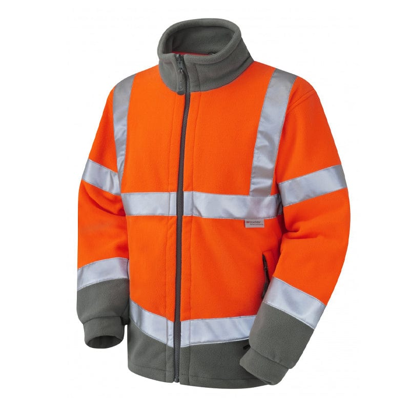 orange hartland hi vis fleece