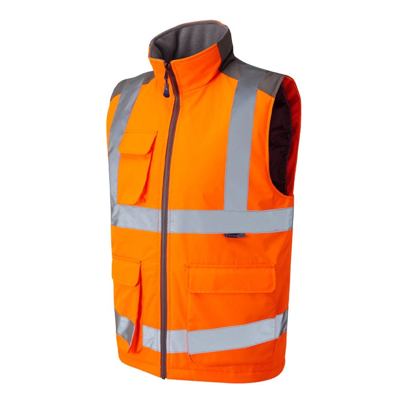 orange hi vis bodywarmer