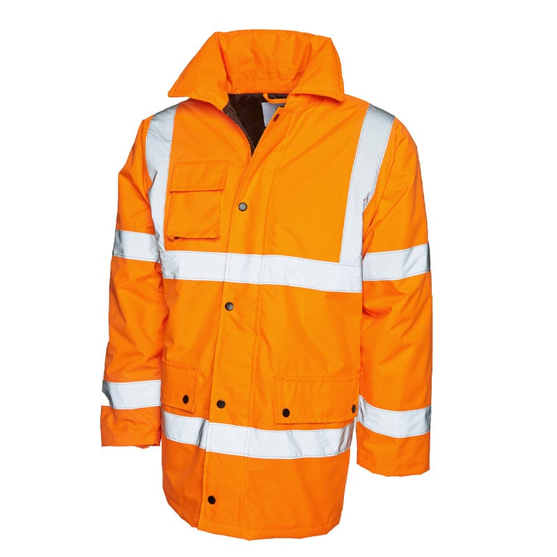 orange hi vis jacket uc803