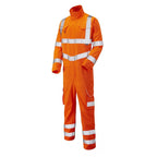 orange hi vis leo workwear coverall