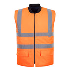 orange hi vis s469 bodywarmer