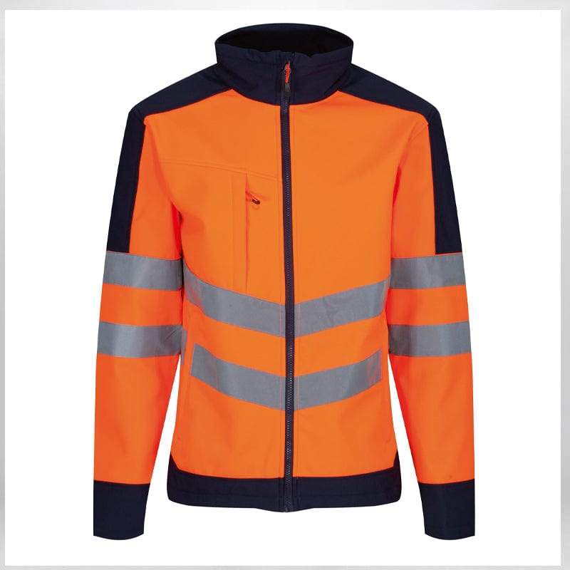 orange hi vis softshell jacket