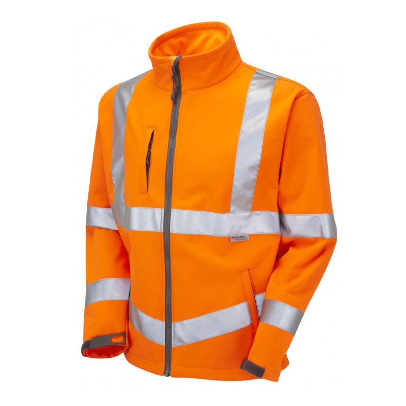 orange hi vis softshell